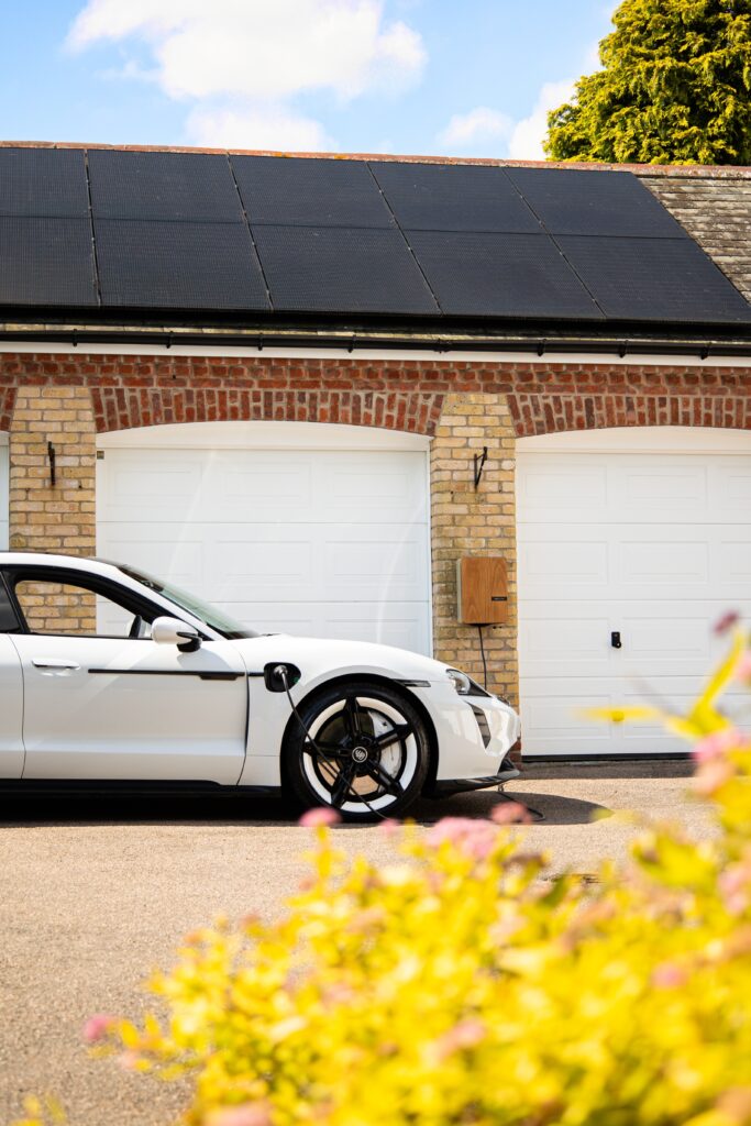 car charging on home ev charger